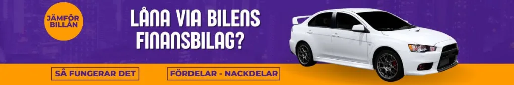 Låna via bilmärkets finansbolag